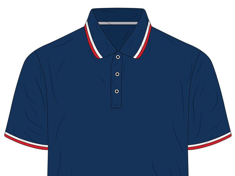 vecteezy modern navy blue striped polo shirt mockup 50768224